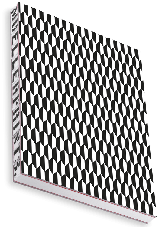 Overhead product shot of MUELLERPRINTS. Paperwork Black No. 05 Hardcover · 160 Seiten · Dotted