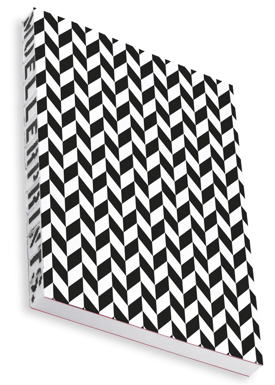 Overhead product shot of MUELLERPRINTS. Paperwork Black No. 07 Softcover · 160 Seiten · Dotted