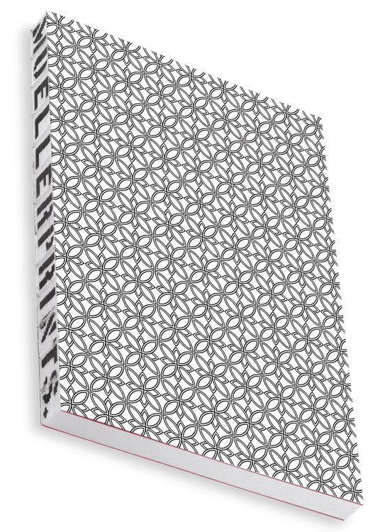 Overhead product shot of MUELLERPRINTS. Paperwork Black No. 08 Softcover · 160 Seiten · Kariert