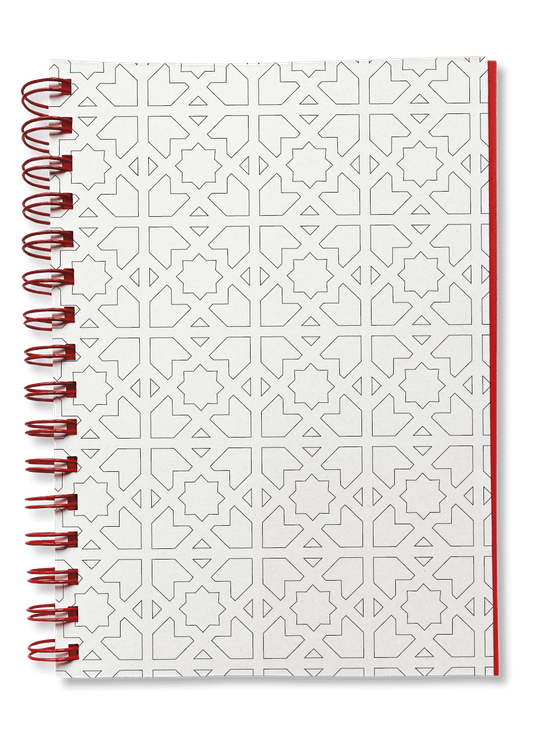 Overhead product shot of MUELLERPRINTS. Paperwork Black No. 10 Spiralbücher · 160 Seiten · Kariert